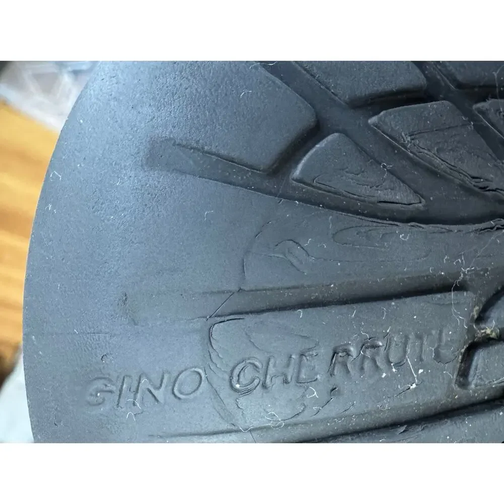 Gino Cherruti sandals men's 10 slingback cross strap black leather comfort